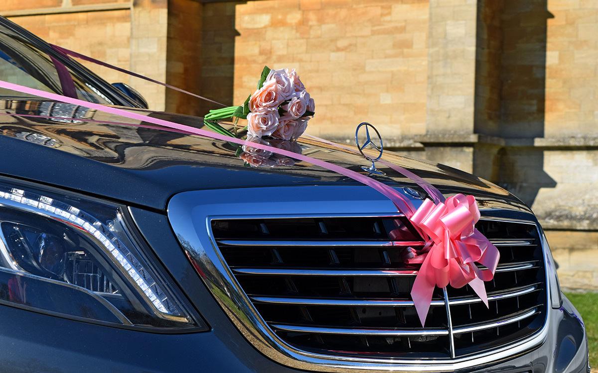 Wedding Car Ribbons and Bows in any colour